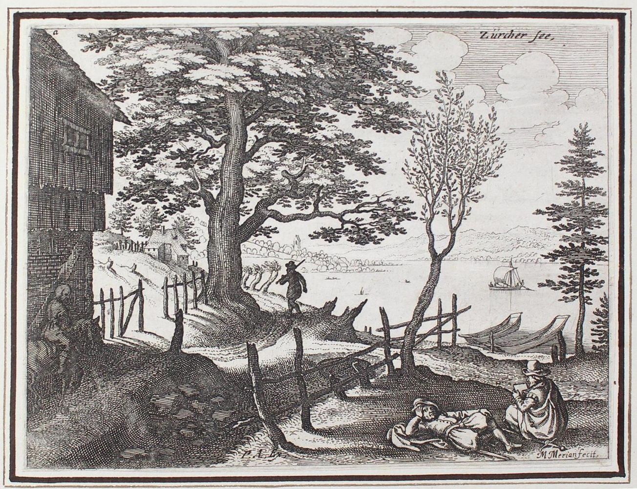 Große Abbildung Nr.1: 124-2803 Züricher See.: (Ausland, Schweiz, Merian)