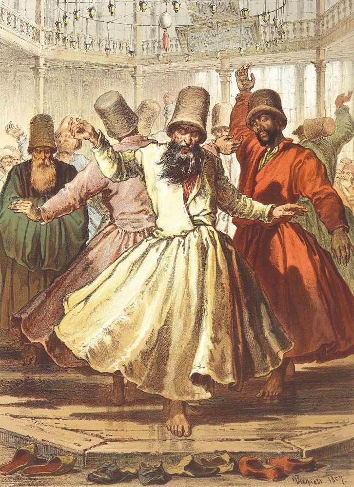Große Abbildung Nr.1: 124-2821 Drehende Derwische.: (Ausland, Türkei)
