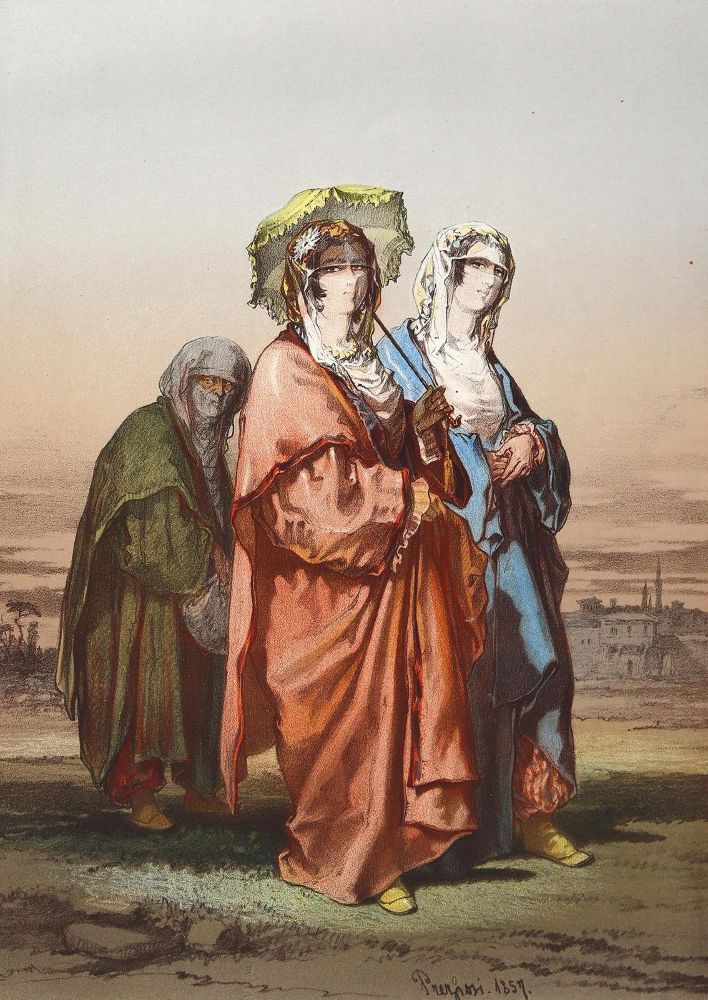 Große Abbildung Nr.1: 124-2836 Türkische Damen beim Spaziergang.: (Ausland, Türkei)
