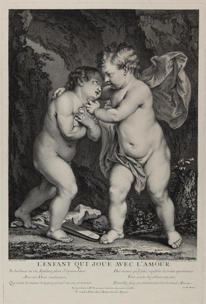 Große Abbildung Nr.2: 124-2866 Amoretten und Kinder.: (Künstlergraphik)
