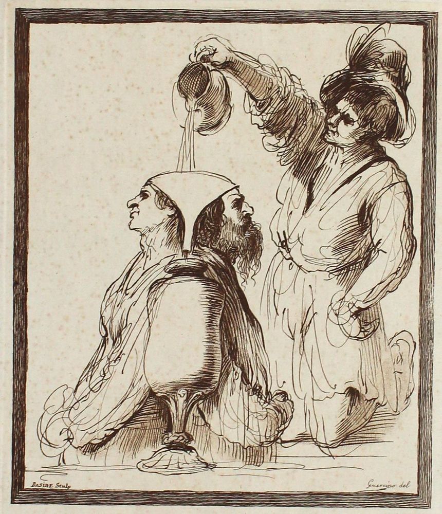 Große Abbildung Nr.1: 124-2902 Barbierei, Giovanni Francesco gen. Il Guercino: (Künstlergraphik)