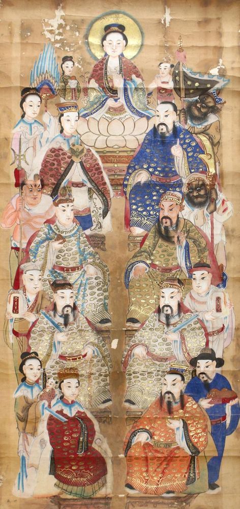 Große Abbildung Nr.1: 124-3037 Buddha.: (Künstlergraphik, China)
