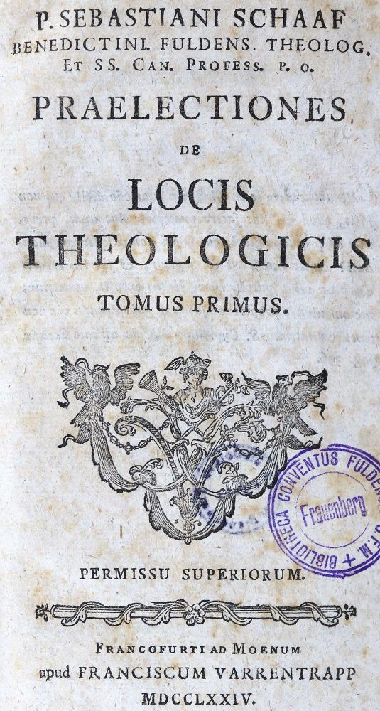 Große Abbildung Nr.1: 124-308 Schaaf,S.: (Alte Drucke, Handschriften und Theologie)
