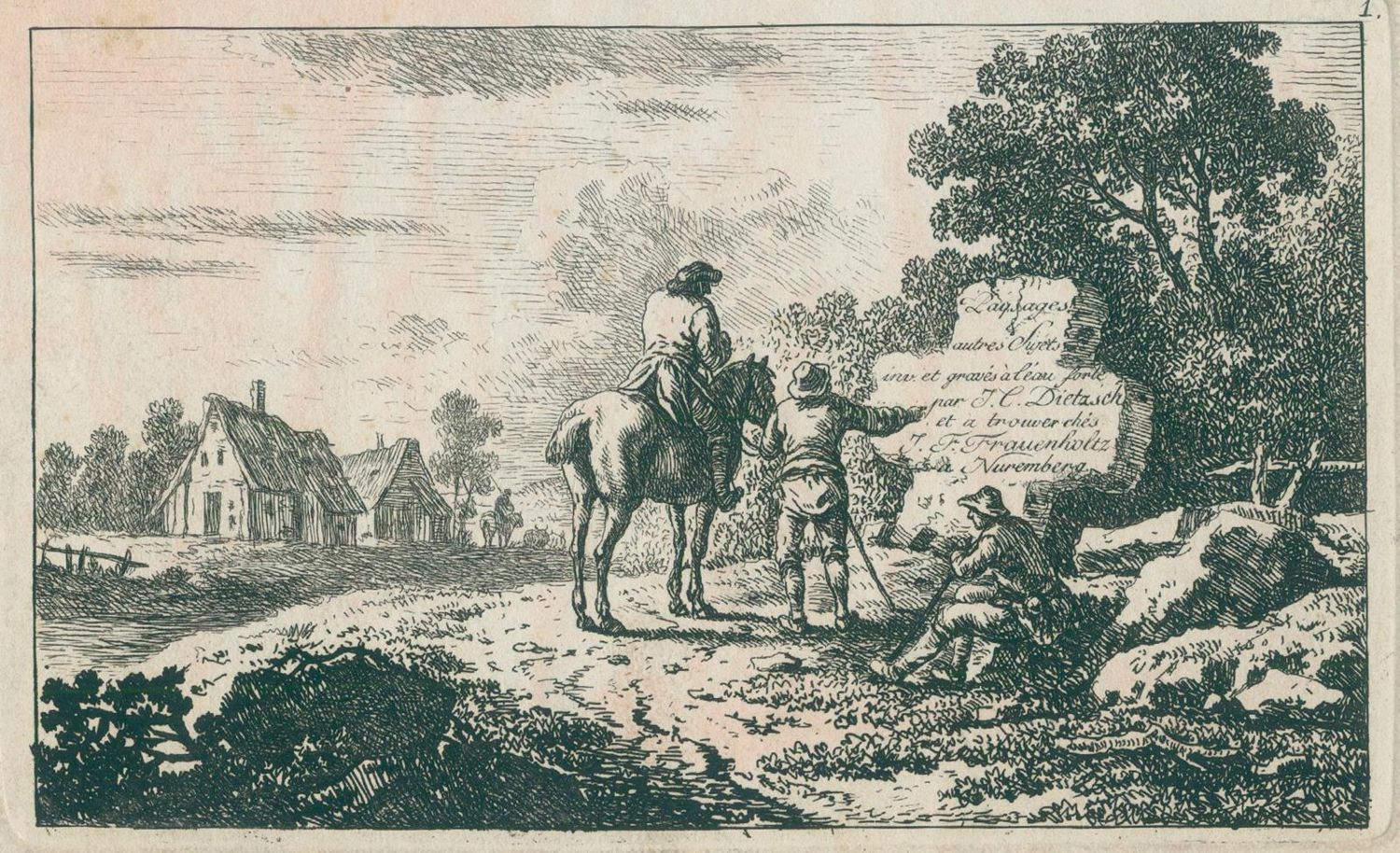 Große Abbildung Nr.1: 124-3096 Dietzsch, Johann Christoph: (Künstlergraphik)