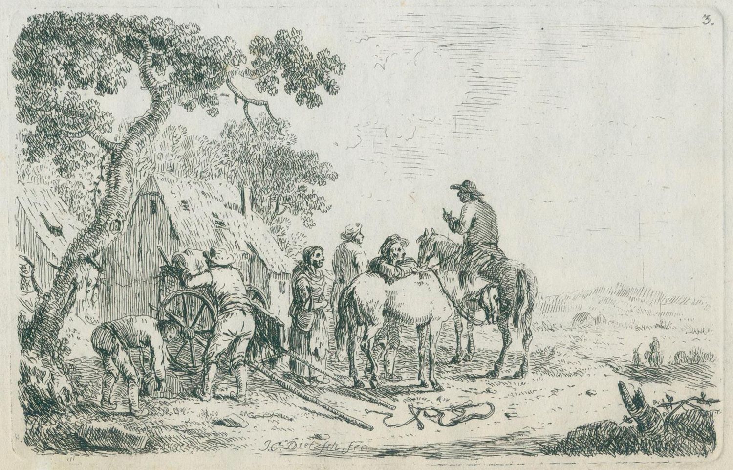 Große Abbildung Nr.3: 124-3096 Dietzsch, Johann Christoph: (Künstlergraphik)
