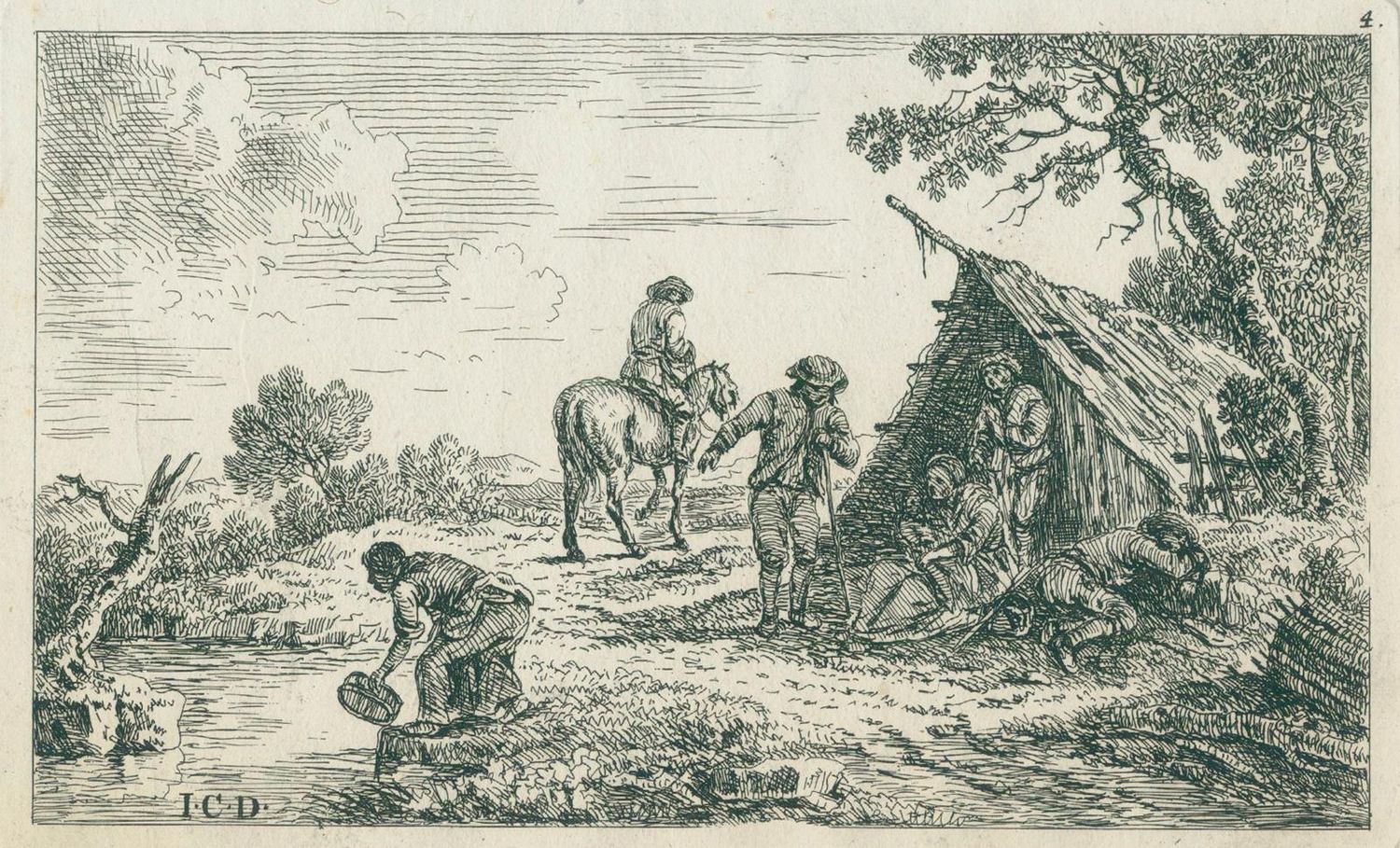 Große Abbildung Nr.4: 124-3096 Dietzsch, Johann Christoph: (Künstlergraphik)