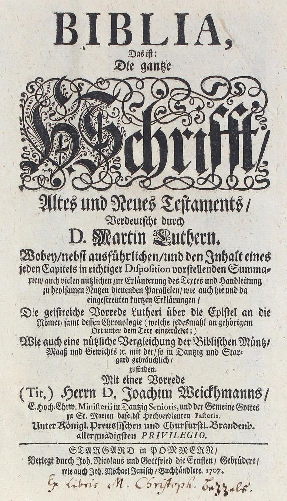 Große Abbildung Nr.1: 124-31 Biblia germanica.: (Bibeln)