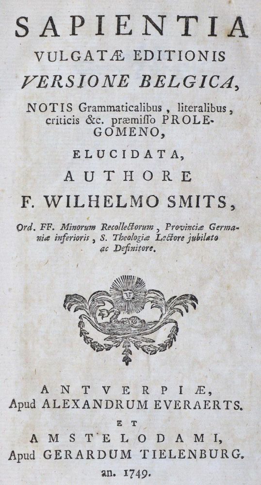 Große Abbildung Nr.2: 124-320 Smits,W.: (Alte Drucke, Handschriften und Theologie)
