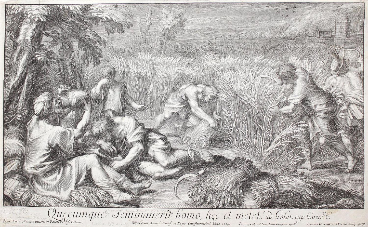 Große Abbildung Nr.1: 124-3221 Frezza, Giovanni Girolamo: (Künstlergraphik)