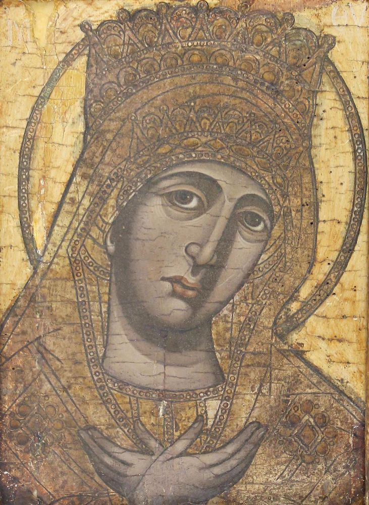Große Abbildung Nr.1: 124-3371 Maria als Fürbitterin.: (Künstlergraphik, Ikonen)
