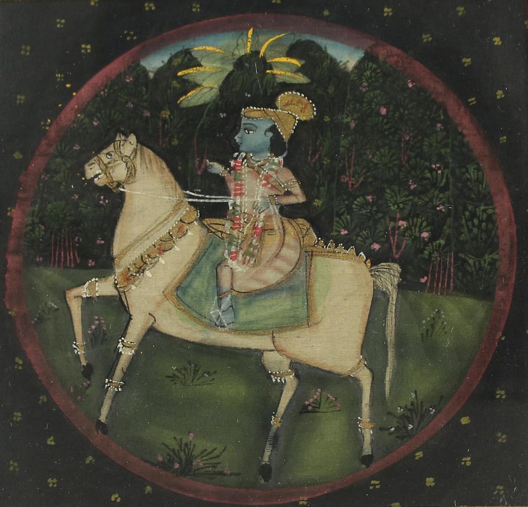 Große Abbildung Nr.1: 124-3373 Indien.: (Künstlergraphik)