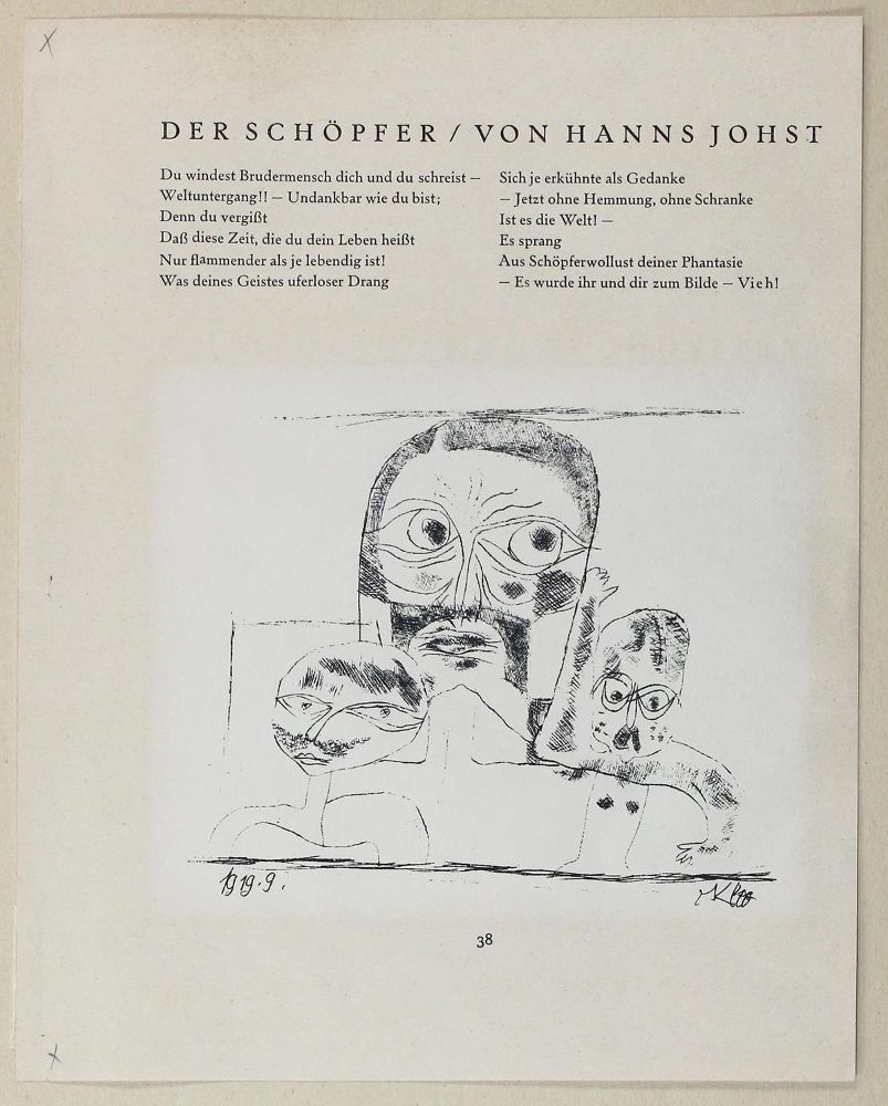 Große Abbildung Nr.2: 124-3441 Klee, Paul: (Künstlergraphik)