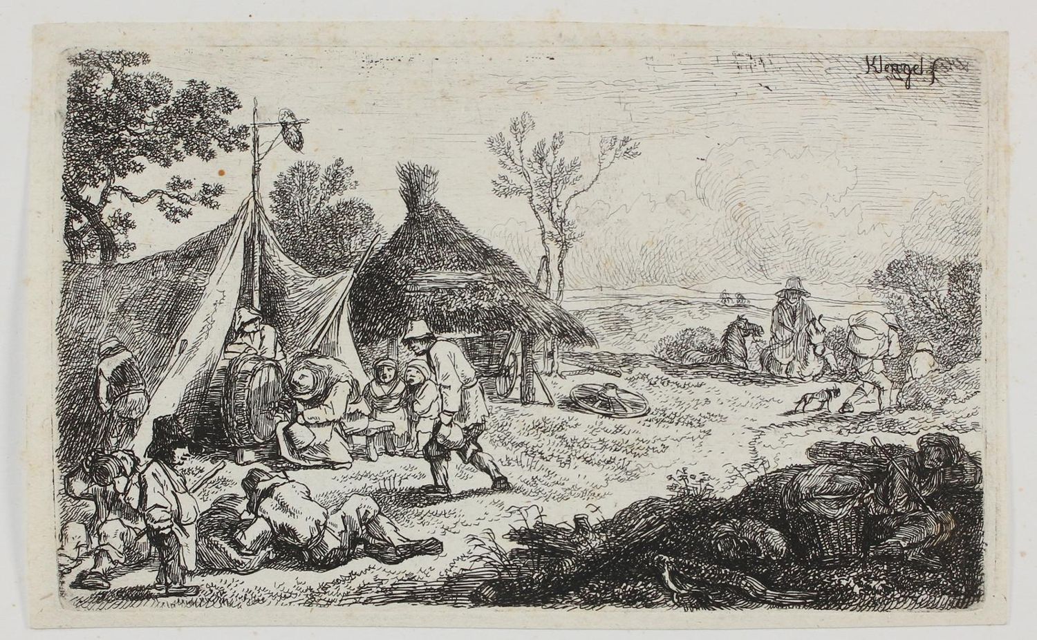 Große Abbildung Nr.2: 124-3462 Klengel, Johann Christian: (Künstlergraphik)