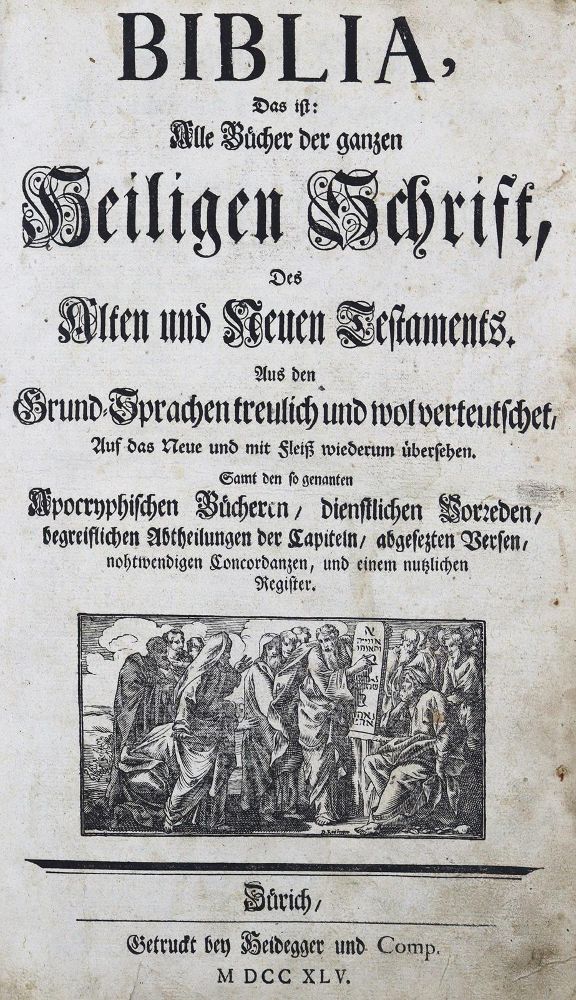 Große Abbildung Nr.1: 124-35 Biblia germanica.: (Bibeln)
