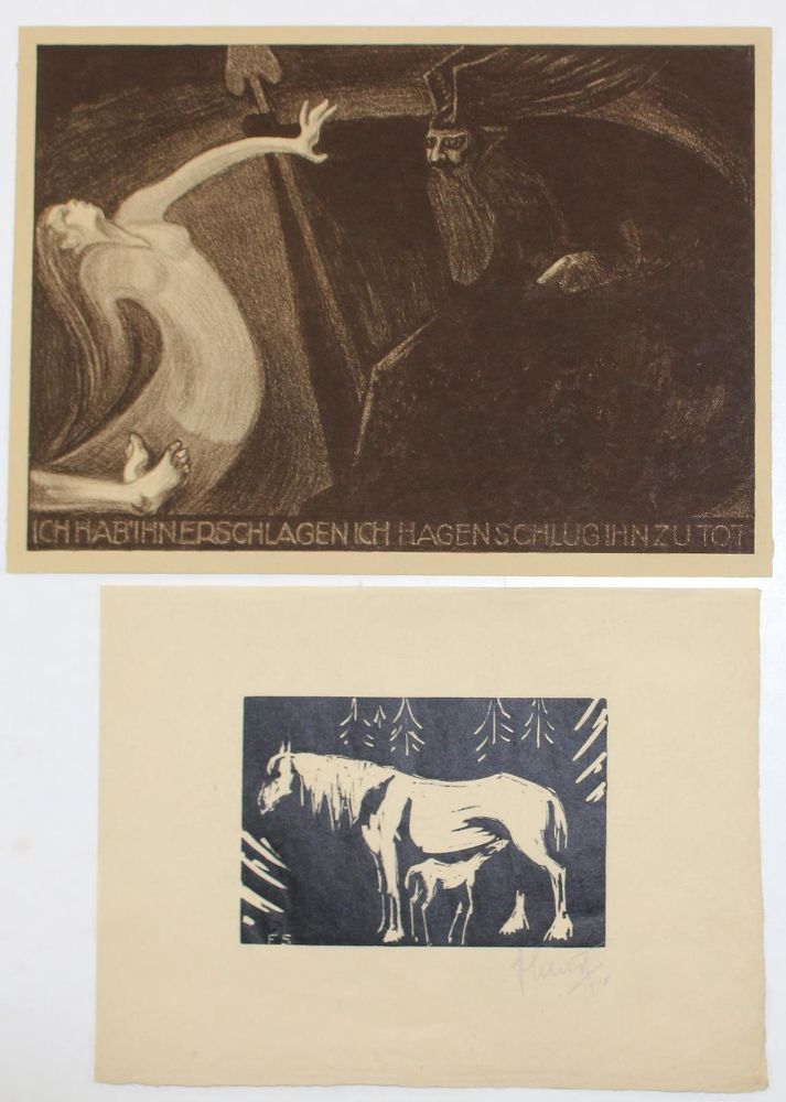 Große Abbildung Nr.5: 124-3522 Konvolut: (Künstlergraphik)