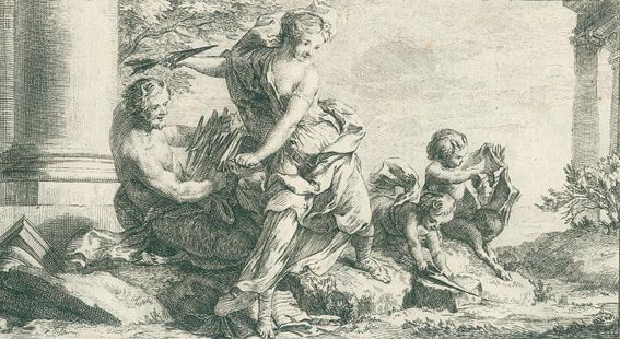 Große Abbildung Nr.1: 124-3574 Recueil de Dessein.: (Künstlergraphik, Landschaft)