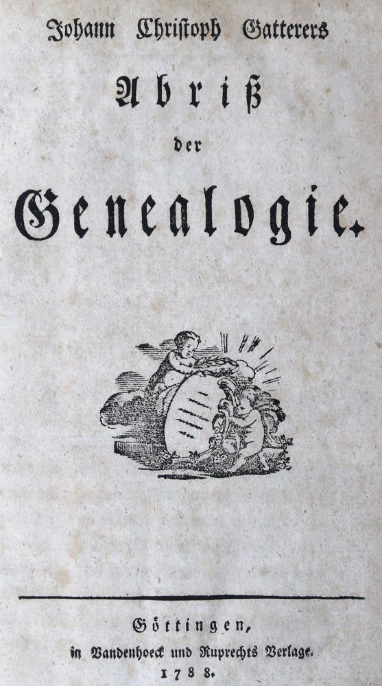 Große Abbildung Nr.1: 124-359 Gatterer,J.C.: (Genealogie und Heraldik)