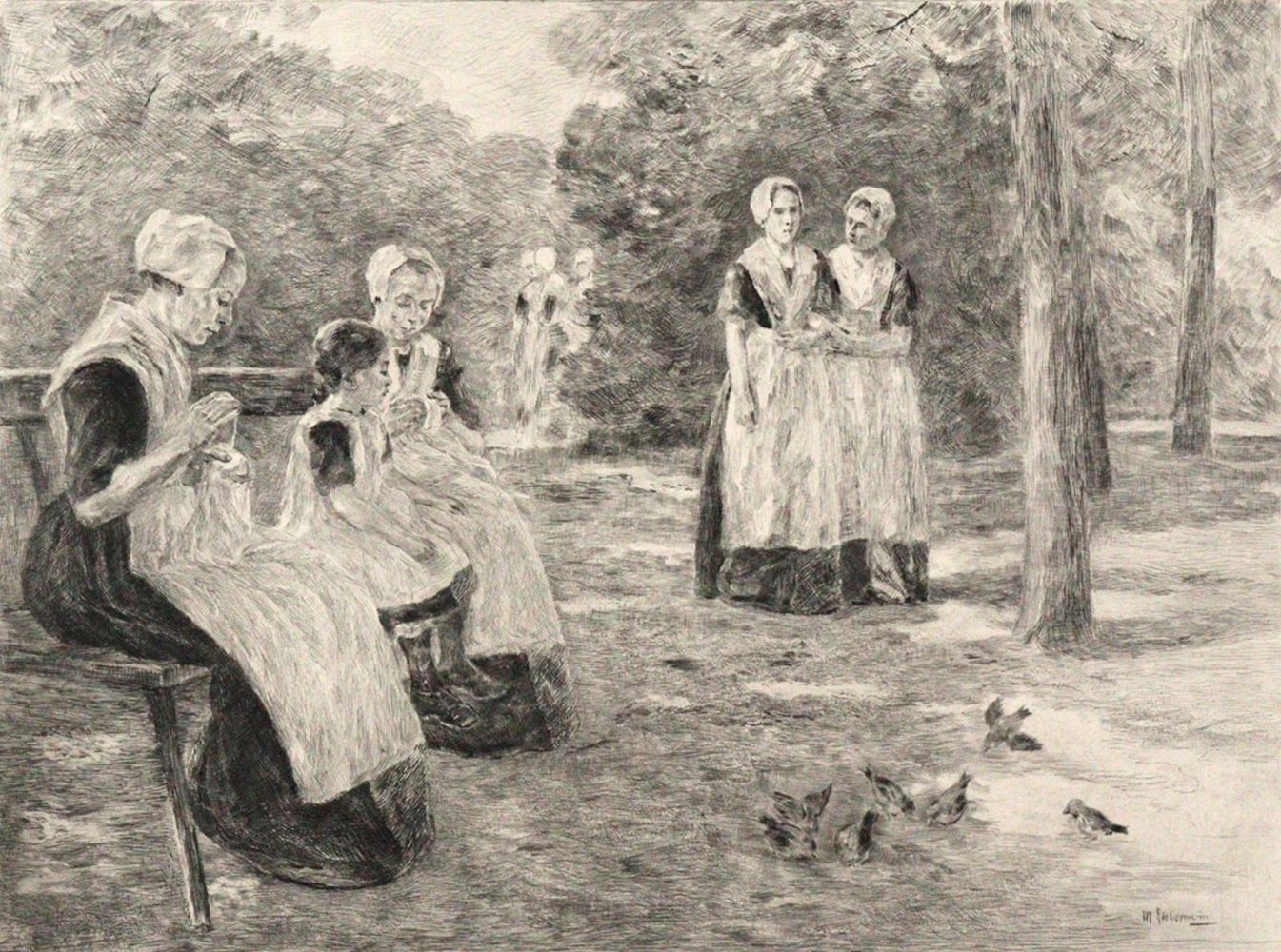 Große Abbildung Nr.3: 124-3608 Liebermann, Max.: (Künstlergraphik)