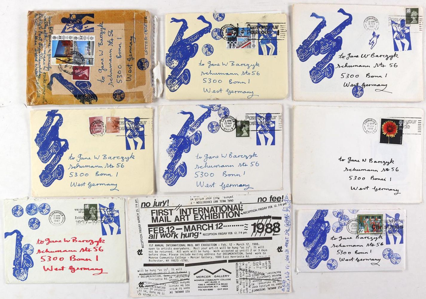 Große Abbildung Nr.3: 124-3629 Sammlung von: (Künstlergraphik, Mail Art)