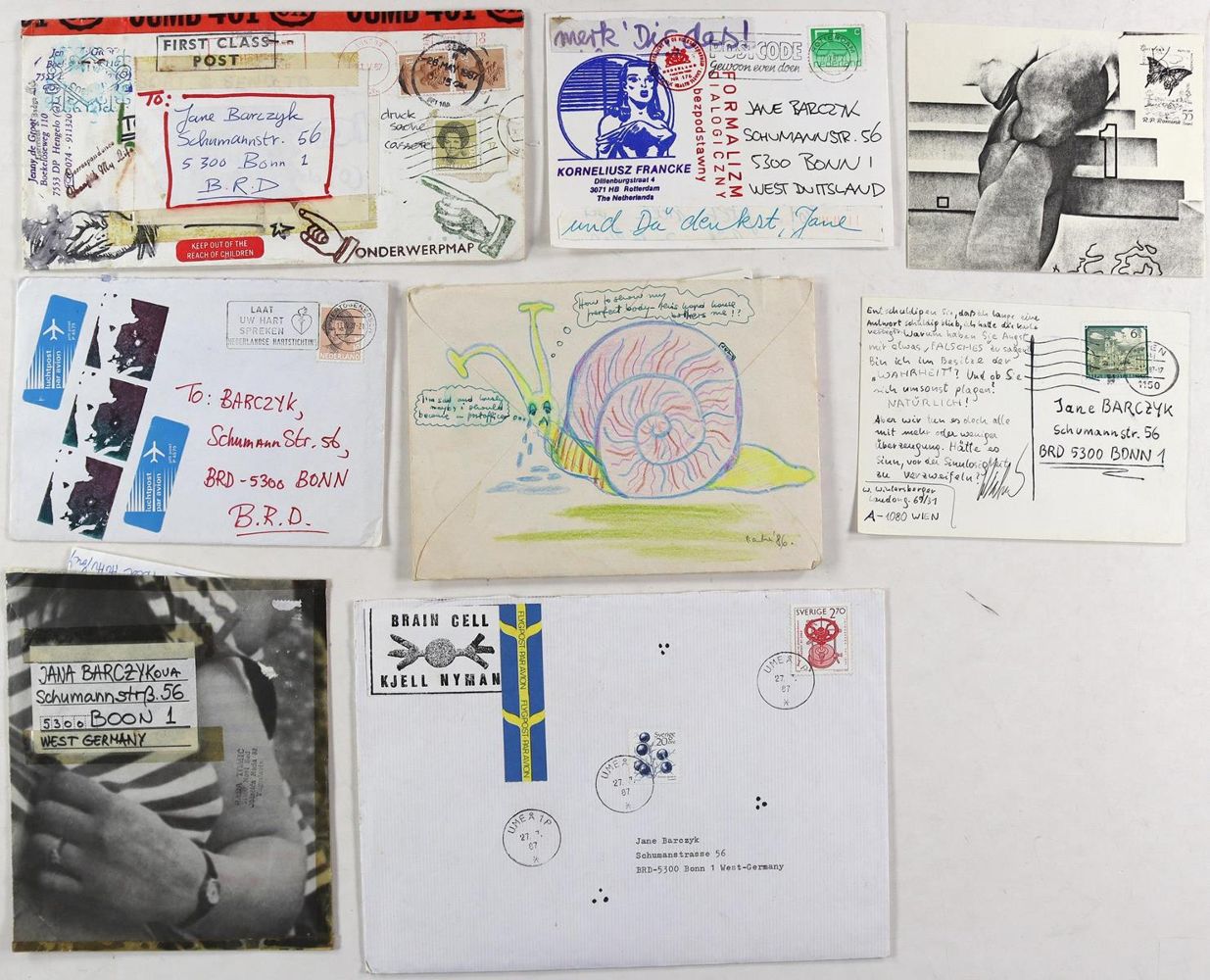 Große Abbildung Nr.1: 124-3632 Sammlung von: (Künstlergraphik, Mail Art)