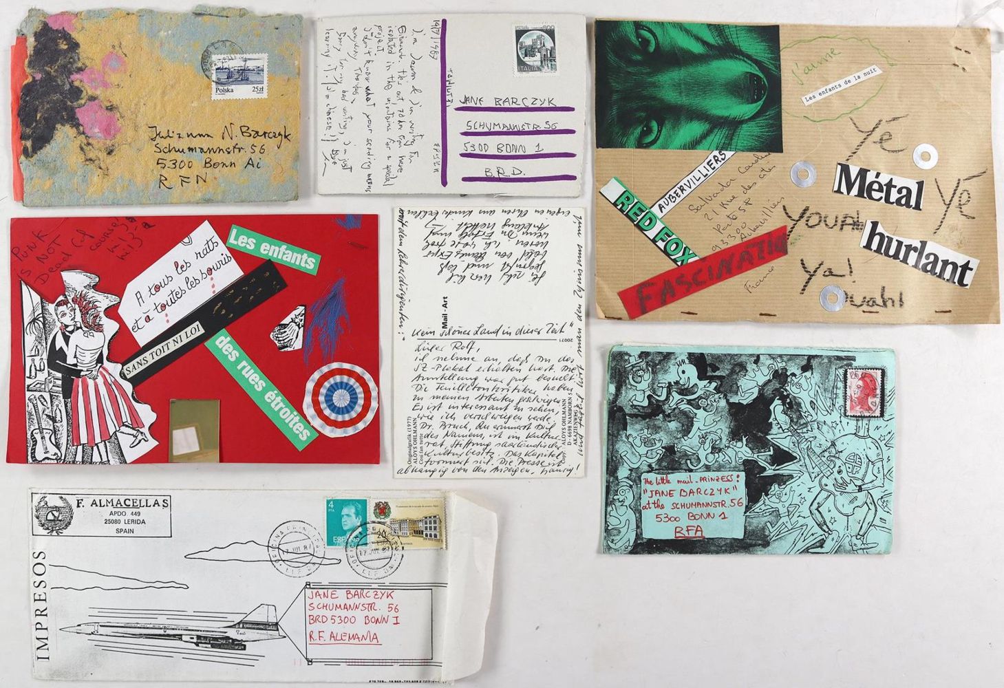 Große Abbildung Nr.1: 124-3633 Sammlung von: (Künstlergraphik, Mail Art)