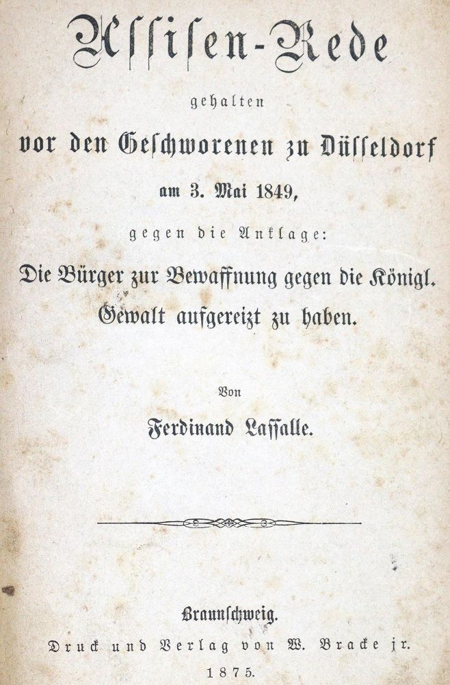 Große Abbildung Nr.1: 124-368 Lassalle,F.: (Sozialismus)