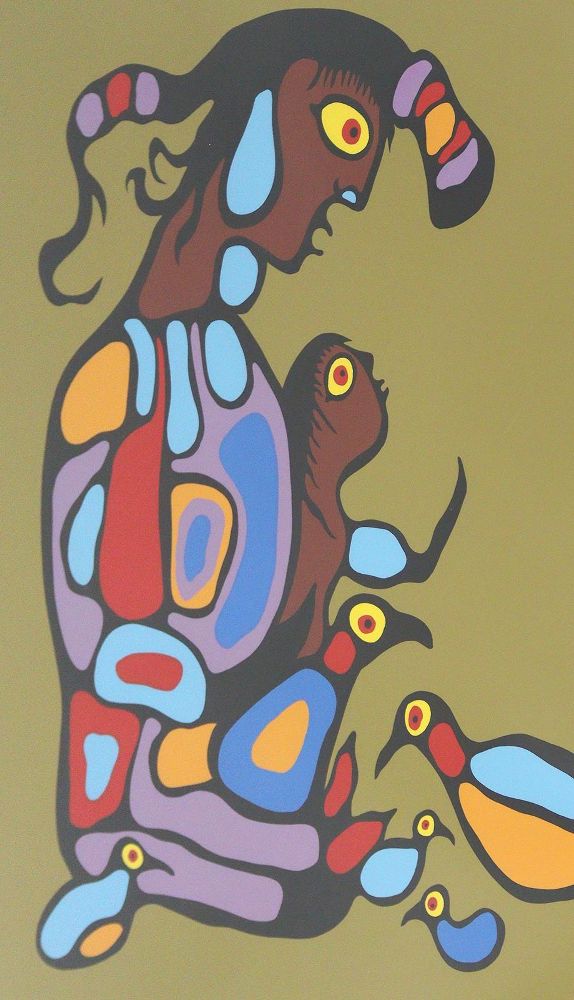 Große Abbildung Nr.1: 124-3711 Morrisseau, Norval: (Künstlergraphik)