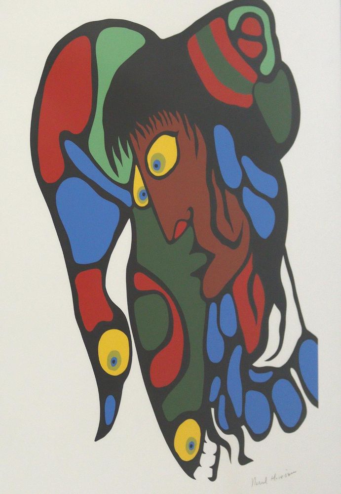 Große Abbildung Nr.10: 124-3711 Morrisseau, Norval: (Künstlergraphik)