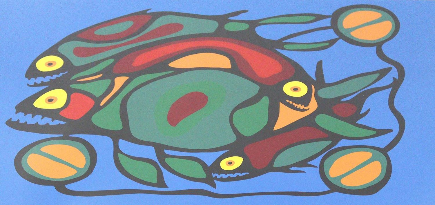 Große Abbildung Nr.13: 124-3711 Morrisseau, Norval: (Künstlergraphik)