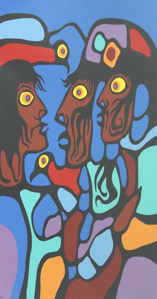 Große Abbildung Nr.4: 124-3711 Morrisseau, Norval: (Künstlergraphik)
