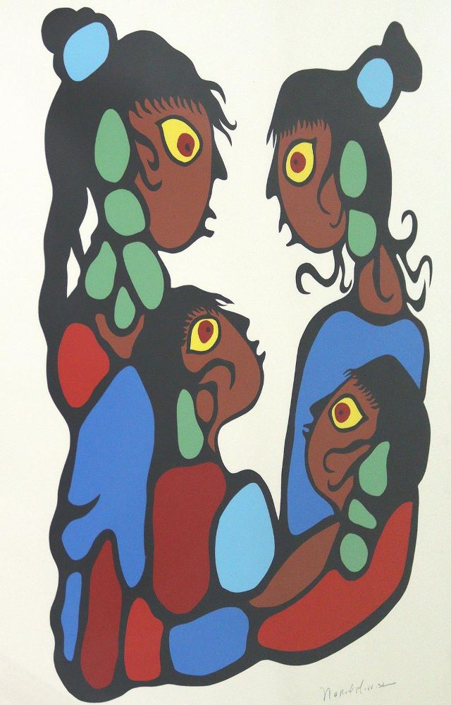 Große Abbildung Nr.7: 124-3711 Morrisseau, Norval: (Künstlergraphik)