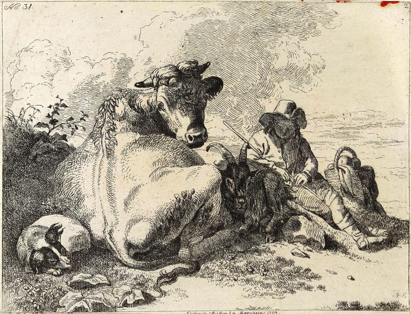Große Abbildung Nr.2: 124-3716 Müller, Friedrich, gen. Maler Müller: (Künstlergraphik)