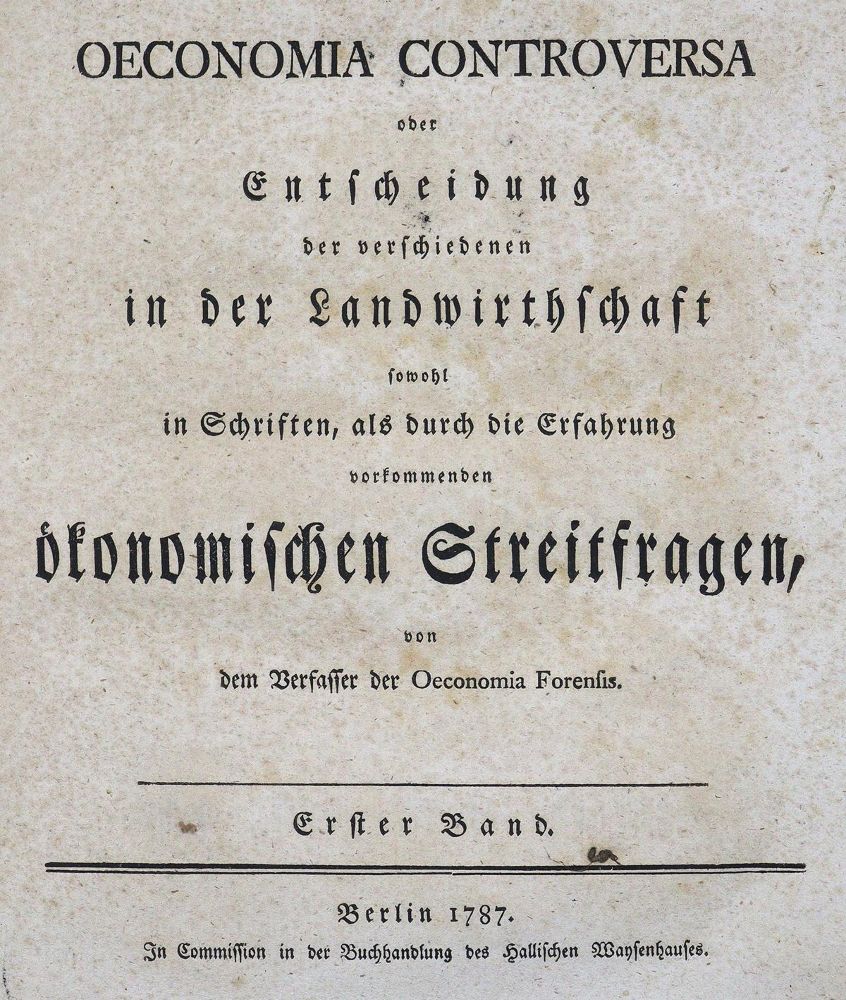 Große Abbildung Nr.1: 124-372 (Pfeiffer,J.V.v.).: (Wirtschaft)