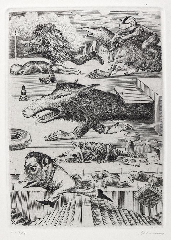 Große Abbildung Nr.3: 124-3734 Niesner, Wolfgang: (Künstlergraphik)