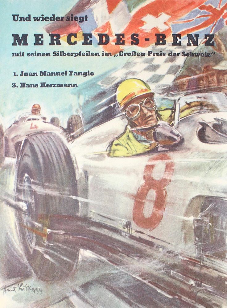 Große Abbildung Nr.2: 124-3806 Liska, Hans: (Künstlergraphik, Plakate, Mercedes-Benz)