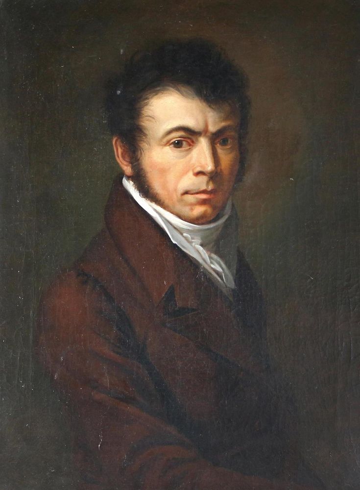 Große Abbildung Nr.1: 124-3830 2 Portraits zweier Herren,: (Künstlergraphik, Portrait)