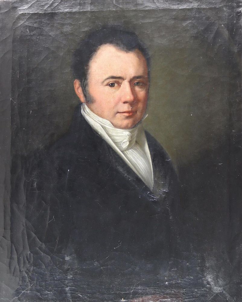 Große Abbildung Nr.2: 124-3830 2 Portraits zweier Herren,: (Künstlergraphik, Portrait)
