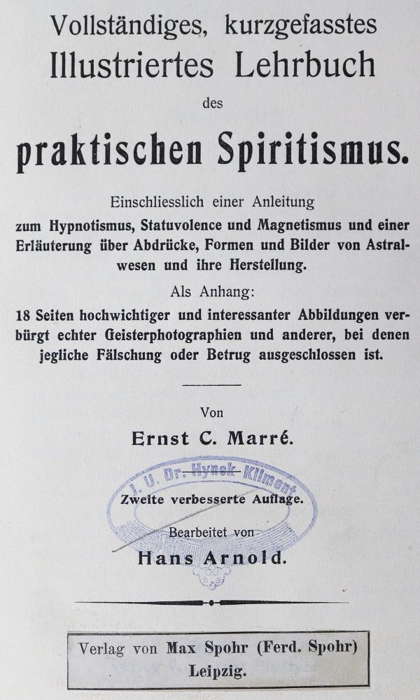Große Abbildung Nr.1: 124-387 Marre,E.C.: (Grenzwissenschaften und Okkultismus)