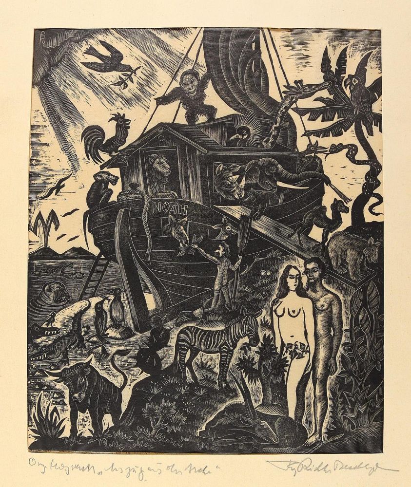 Große Abbildung Nr.1: 124-3891 Richter, Fritz: (Künstlergraphik)