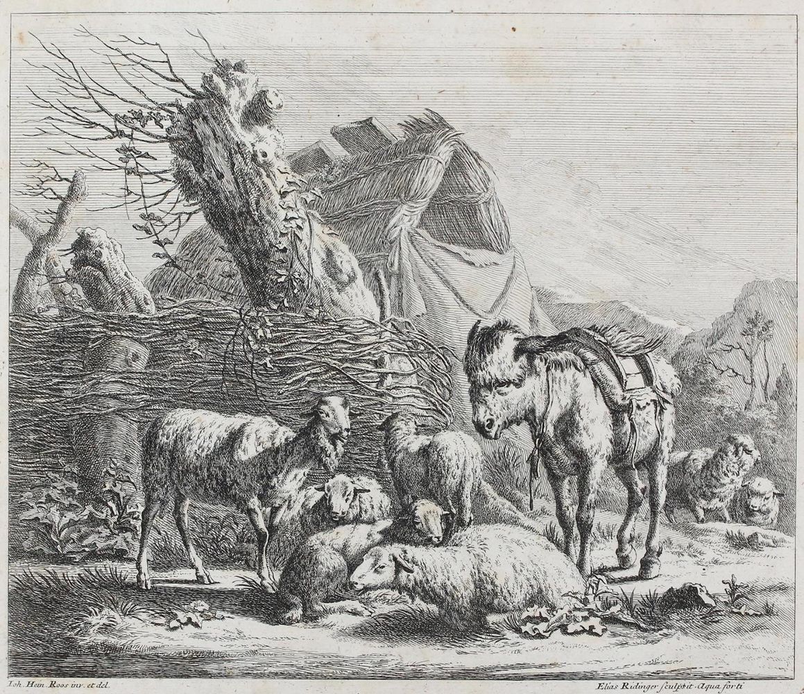 Große Abbildung Nr.1: 124-3919 Roos, Johann Heinrich: (Künstlergraphik)