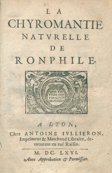 Große Abbildung Nr.1: 124-392 Ronphile (auch Rampalle,J.A.).: (Grenzwissenschaften und Okkultismus)