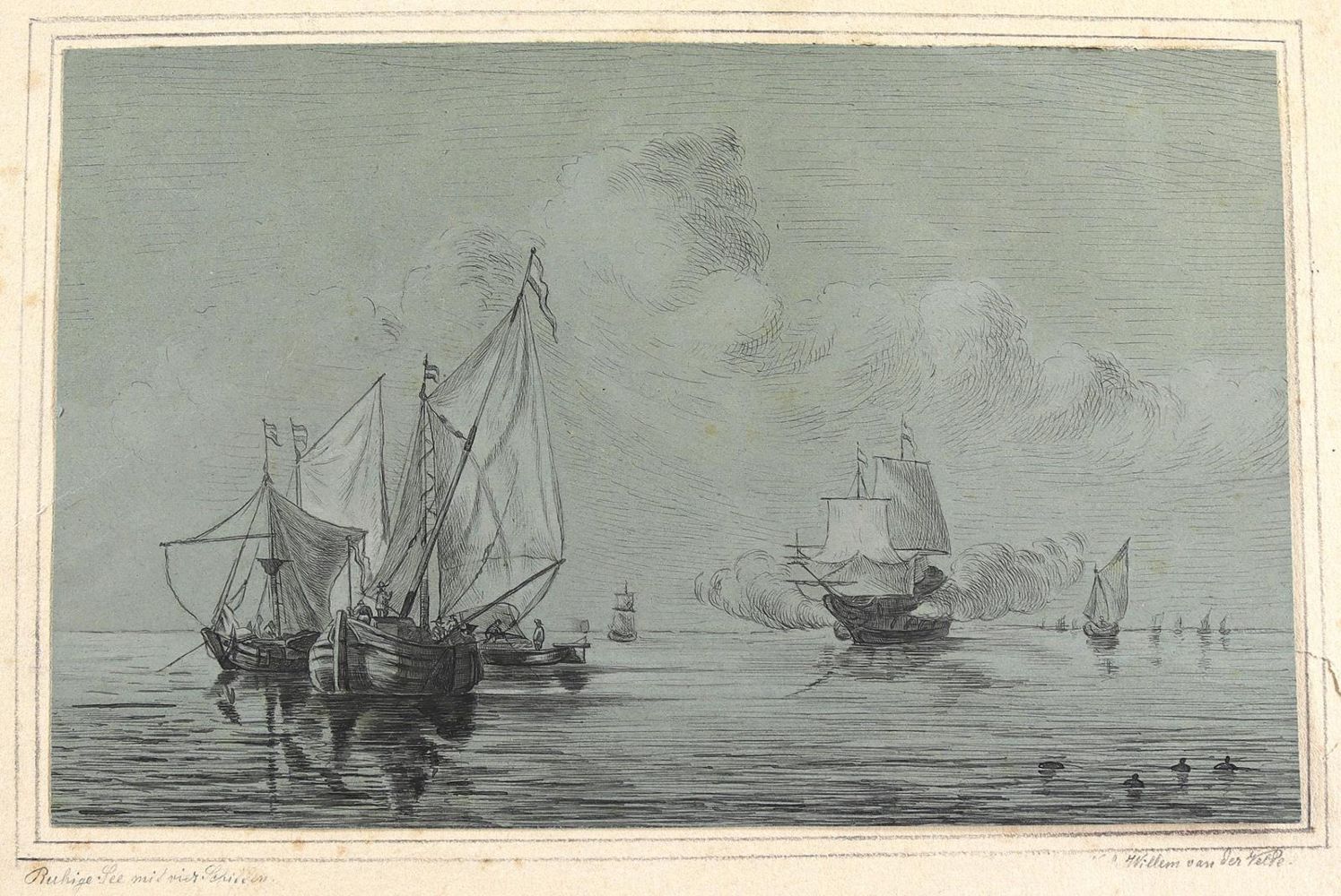 Große Abbildung Nr.1: 124-4116 van de Velde, Willem III: (Künstlergraphik)