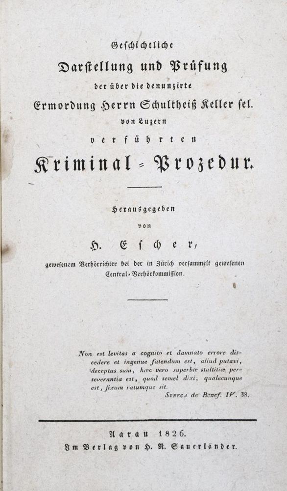 Große Abbildung Nr.1: 124-423 Escher,H.: (Juridica und Kriminologie, Matter)