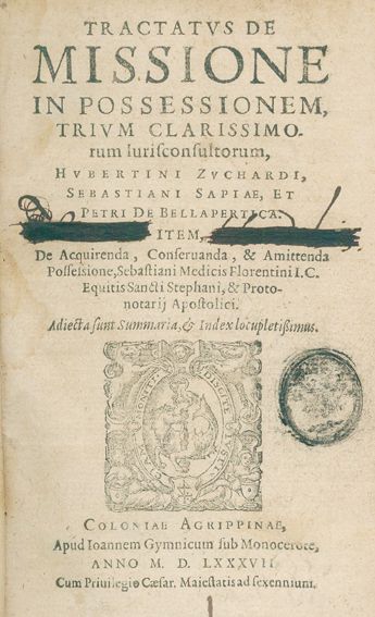 Große Abbildung Nr.1: 124-440 Zuccardi,U.: (Juridica)