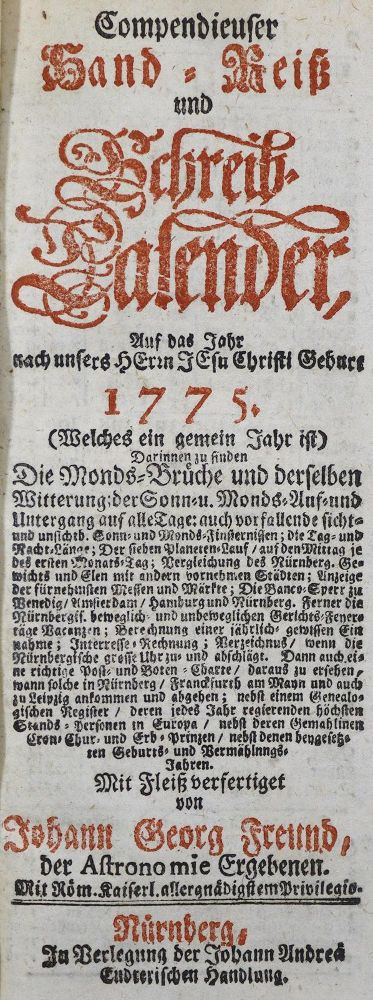 Große Abbildung Nr.1: 124-441 Freund,J.G.: (Kalender)