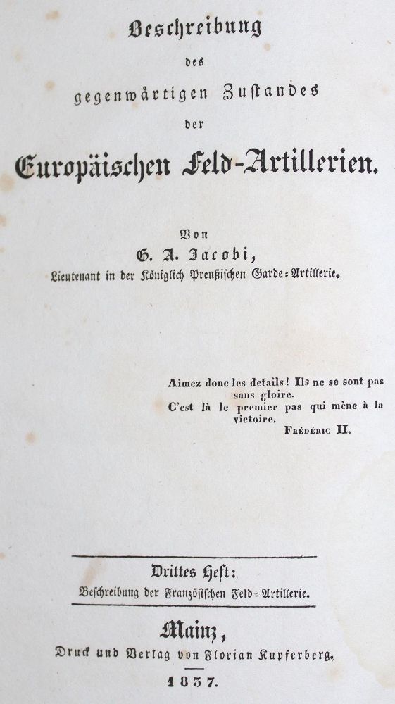 Große Abbildung Nr.1: 124-498 Jacobi,G.A.: (Militaria)