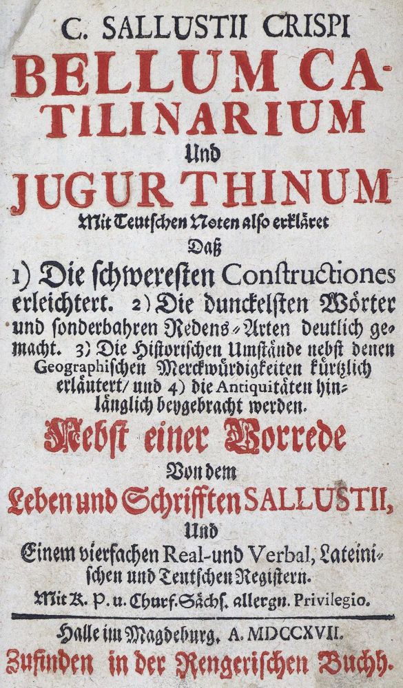 Große Abbildung Nr.2: 124-506 Sallust,C.C.: (Militaria)