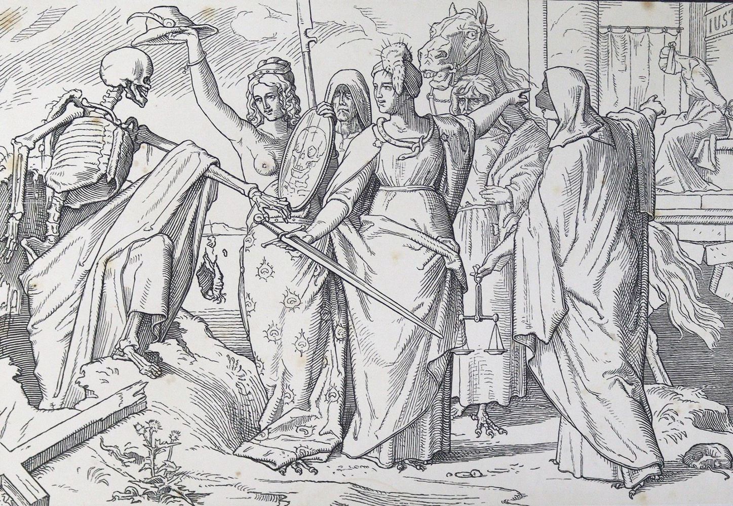 Große Abbildung Nr.2: 124-587 Rethel,A.: (Totentanz)