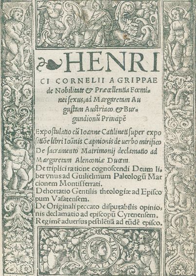 Große Abbildung Nr.1: 124-6 Agrippa,H.C.: (Alte Drucke, Handschriften und Theologie)