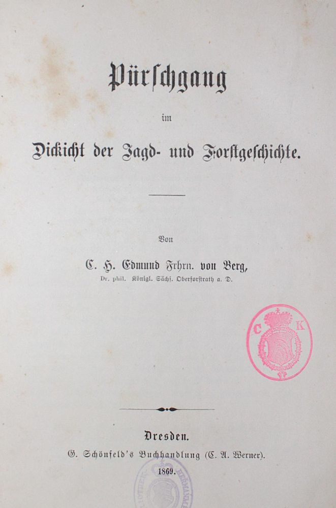Große Abbildung Nr.1: 124-602 Berg,C.H.E.v.: (Jagd)